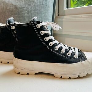 Converse Black and White High-Top Sneakers